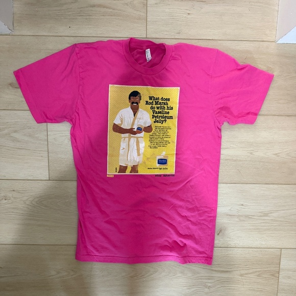 American Apparel Vaseline Rod Marsh Graphic Tee Pink Regular - Picture 3 of 9